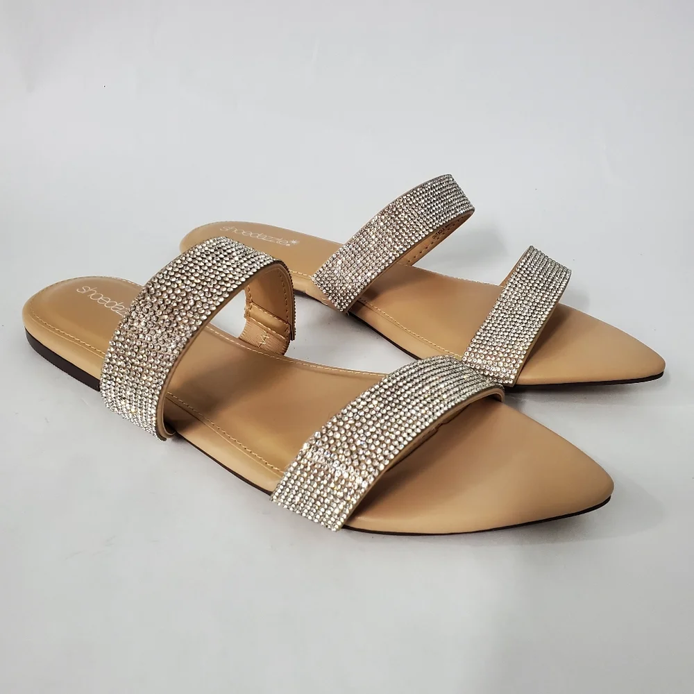 NEW Rhinestone Sandals Size 10